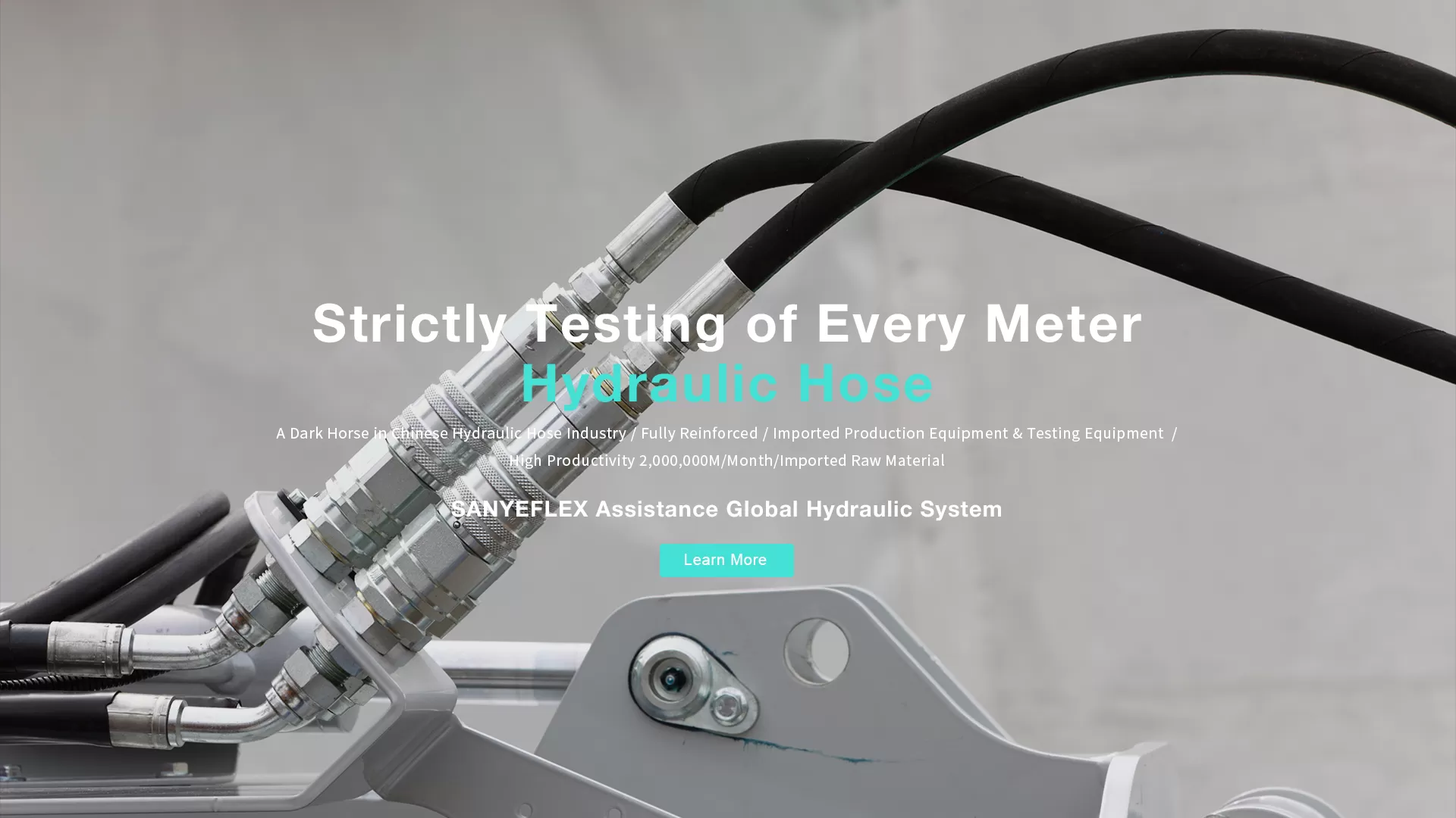 Strictly Testing of Every Meter Hydraulic Hose